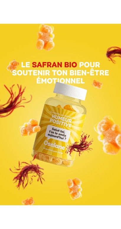 Humeur Positive – Gummies au Safran Bio | Oselane